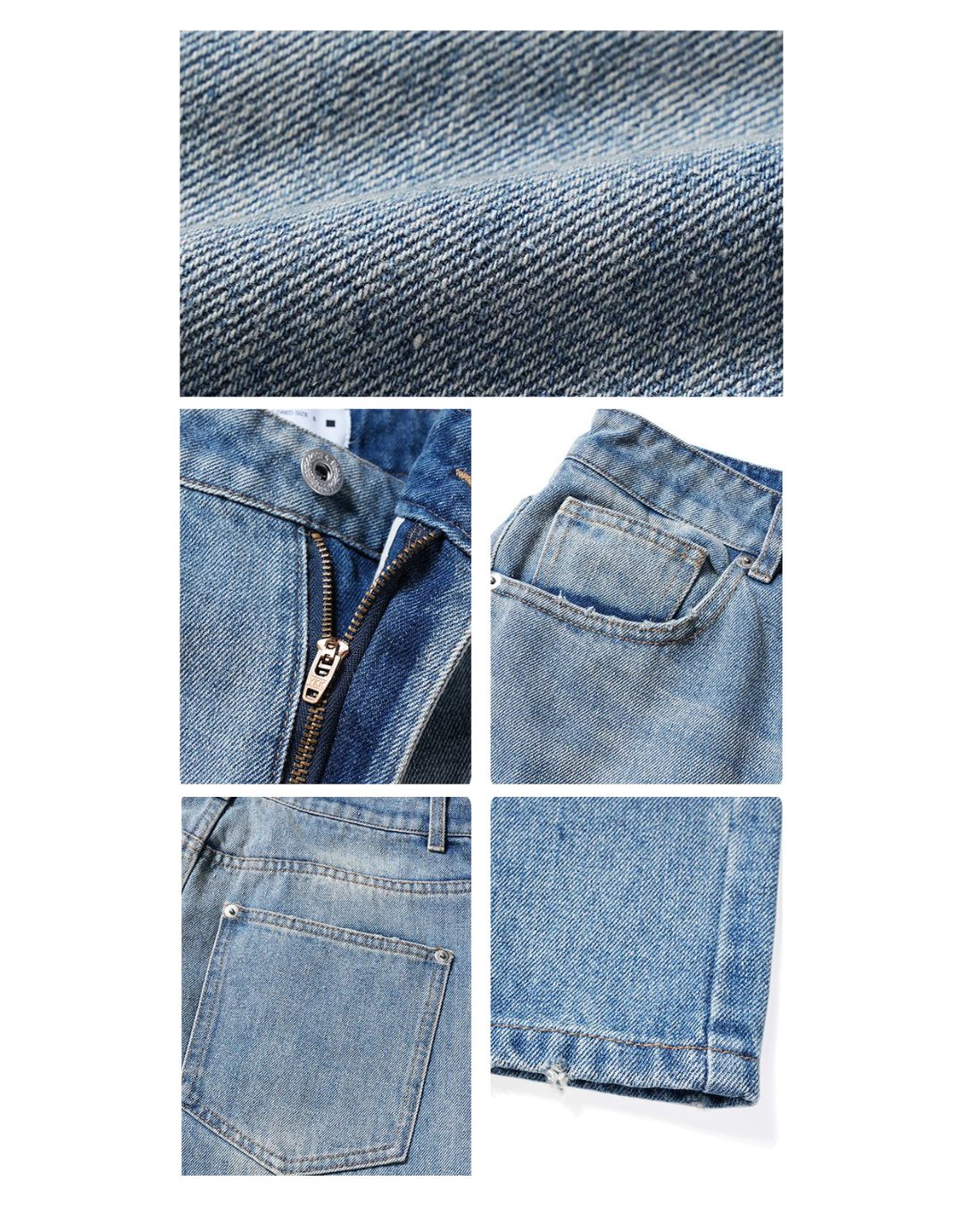 Vintage Washed Wide Jeans　DP061