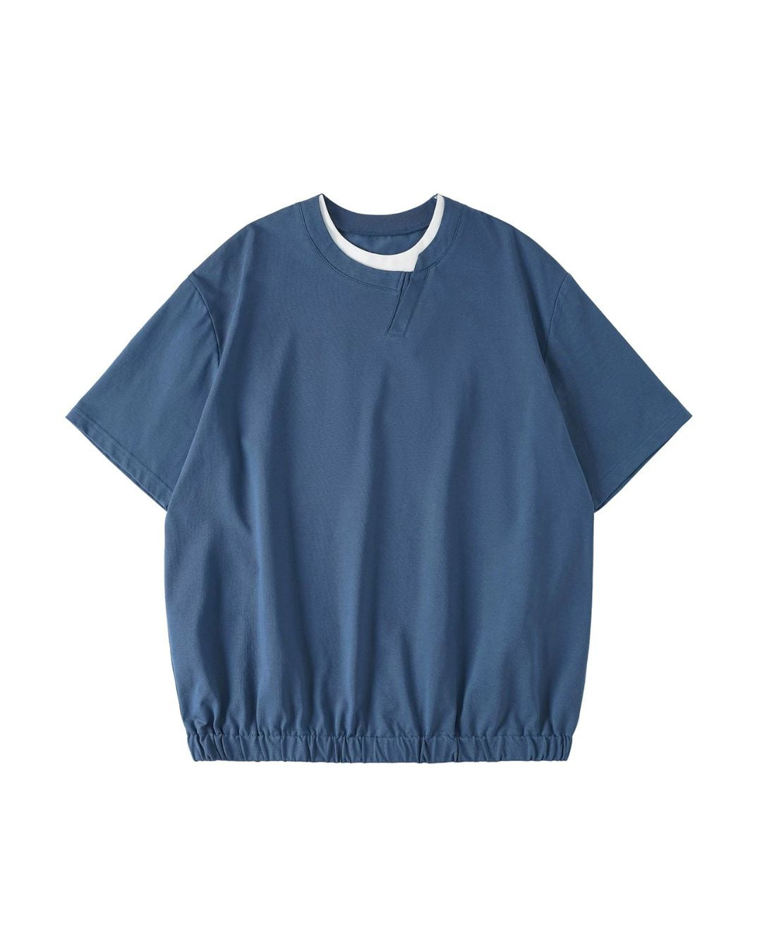 Asymmetrical Fake Layered T-shirt　ST217