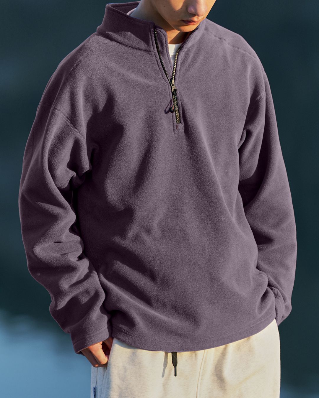 Fleece Half-zip Sweat　SW095