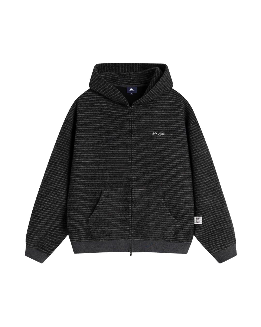 【予約販売】Thin Border Knit Hoodie　KN053