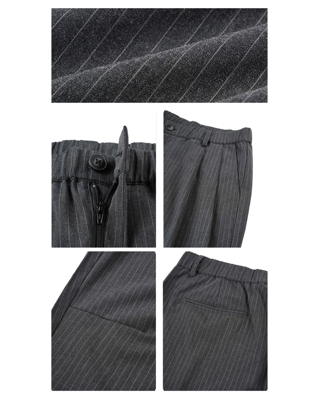Pinstripe Wide Slacks　SL005