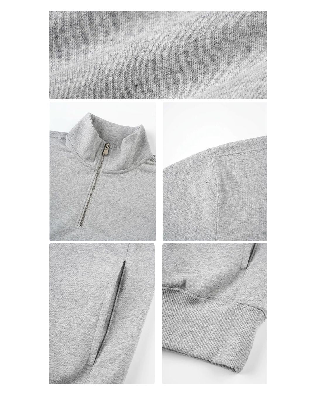 Relaxed Half Zip Sweat　SW098