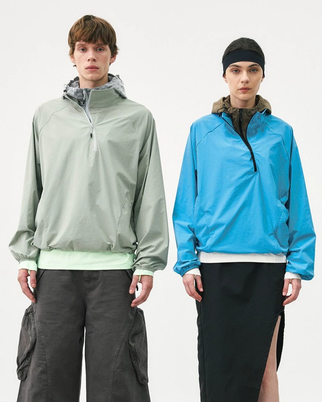 Layered Anorak Nylon Jacket　JK258