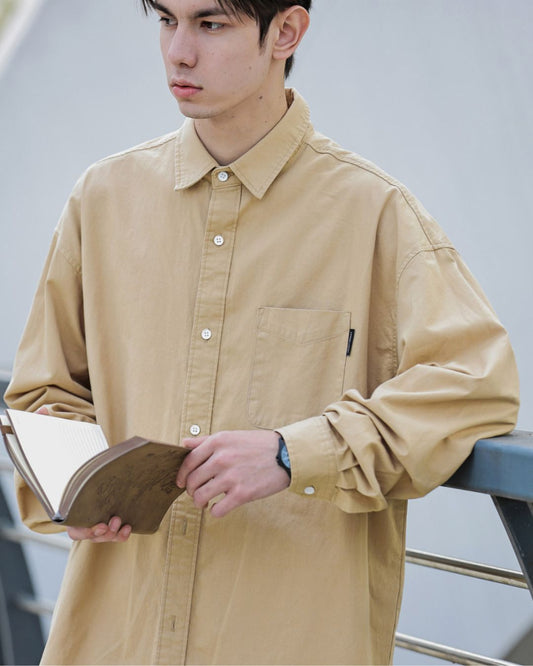 【10日以内お届け】Cotton Simple Shirt　LS070