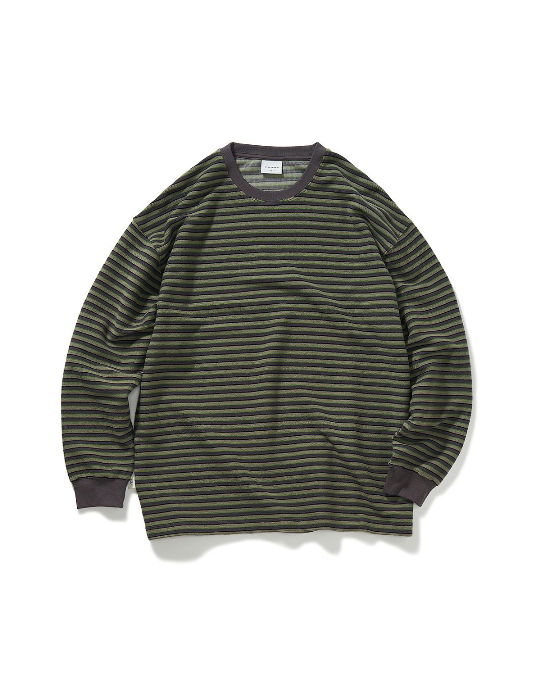 Terry Stripe Long Sleeve T-shirt　LT063