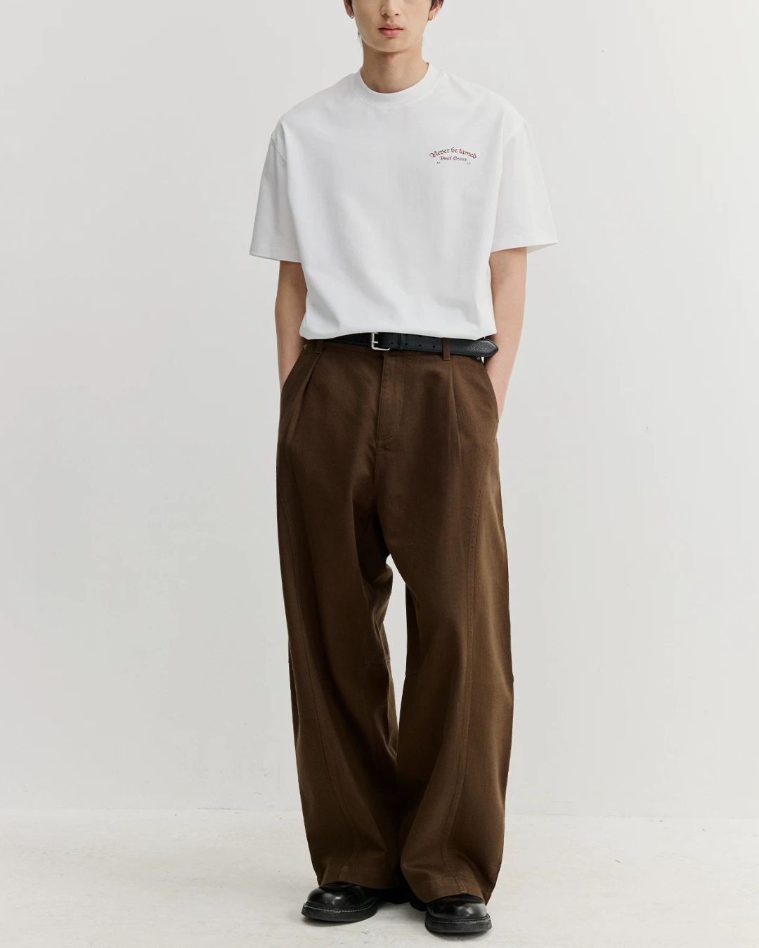 Lyocell-blend Curved Pants　WP113