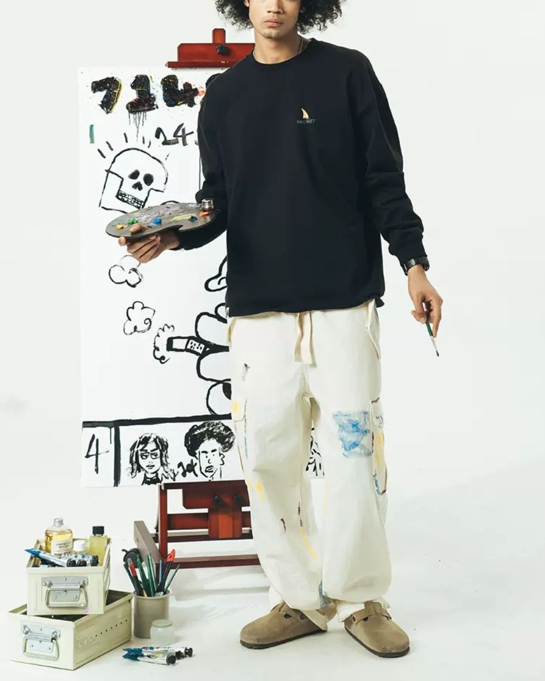 Painted Cargo Pants　WP066