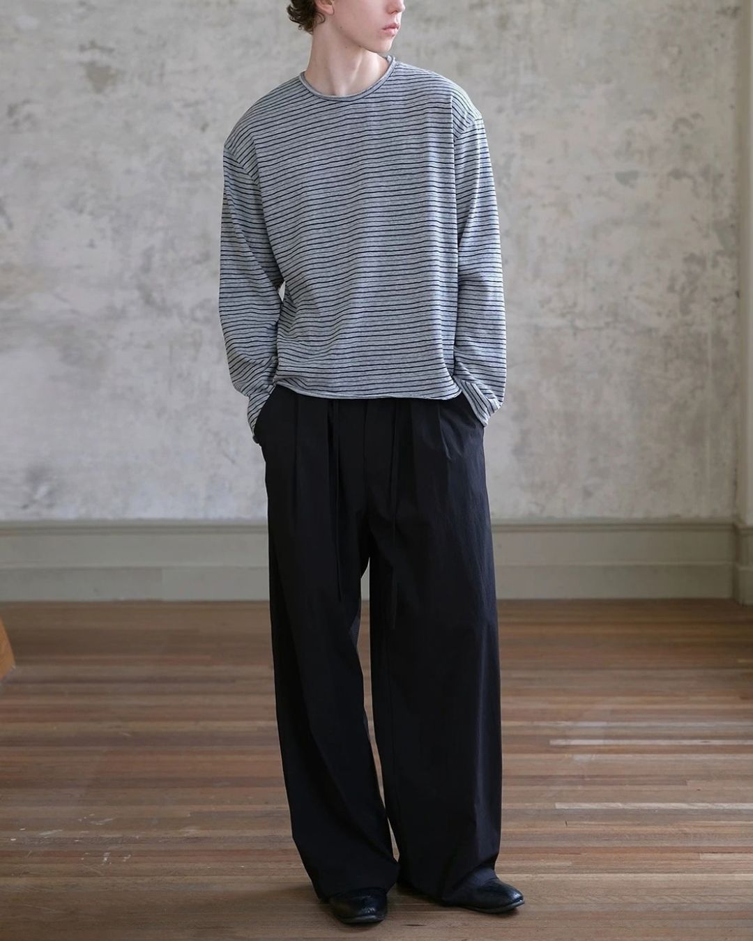 Casual Tuck Wide Pants　WP122
