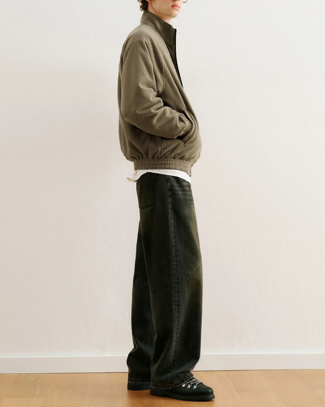 Reversible Stand Collar Jacket　JK257