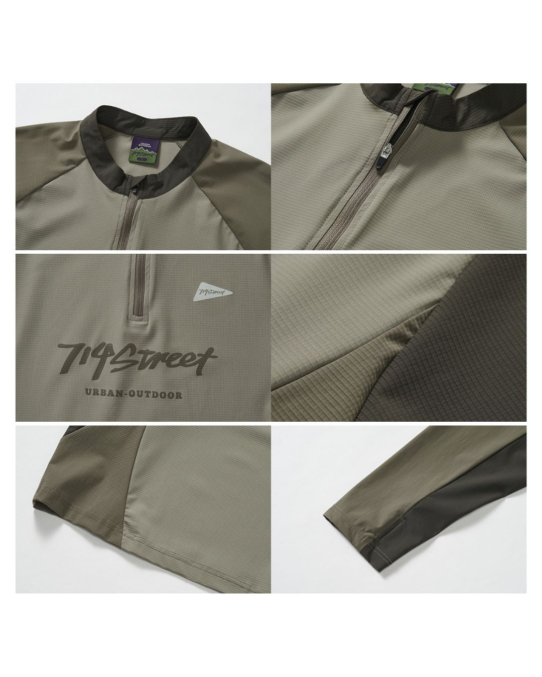 【10日以内お届け】Quick-drying Half-zip T-shirt　LT079