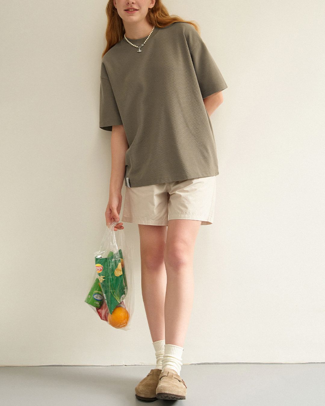 Waffle Basic T-shirt　ST151