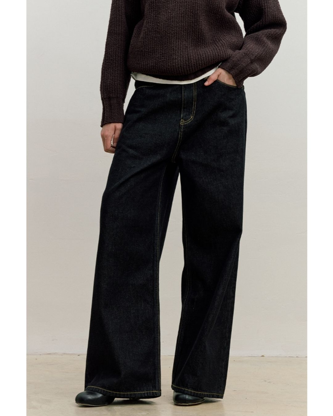 Casual Wide Straight Jeans　DP054
