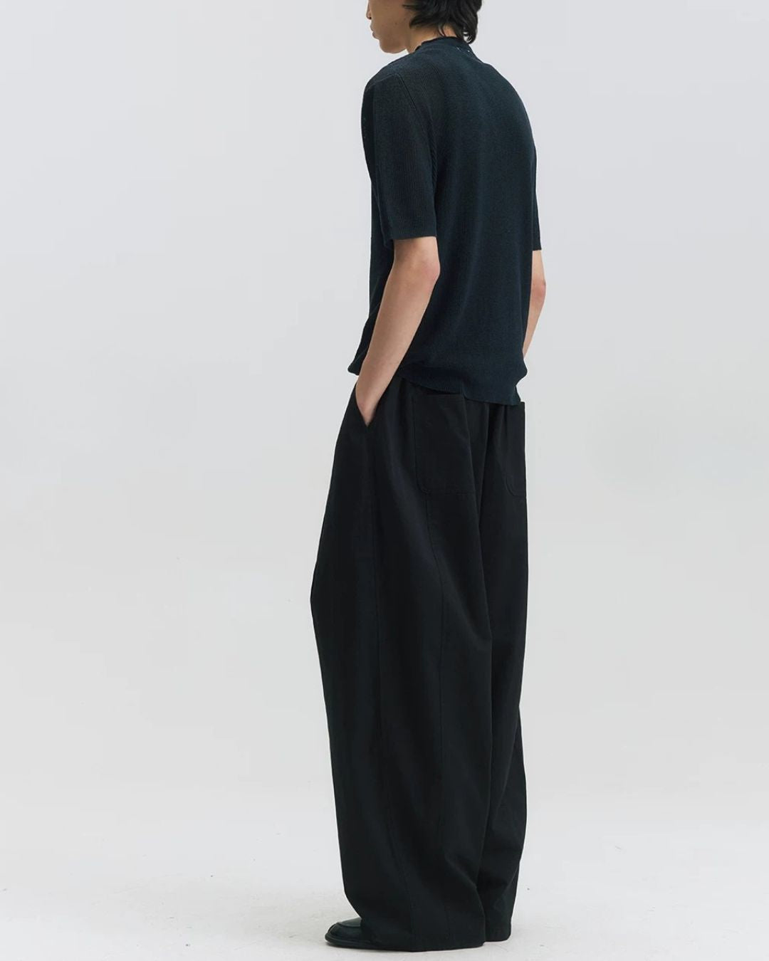 Cotton Gathered Wide Pants　WP106