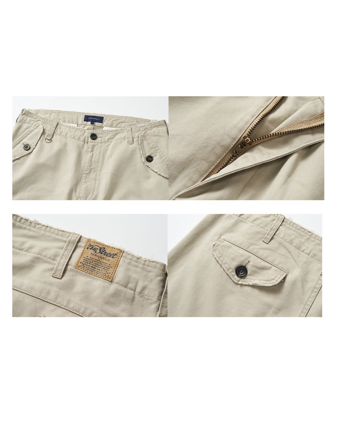 Washed Flare Work Pants　CP046