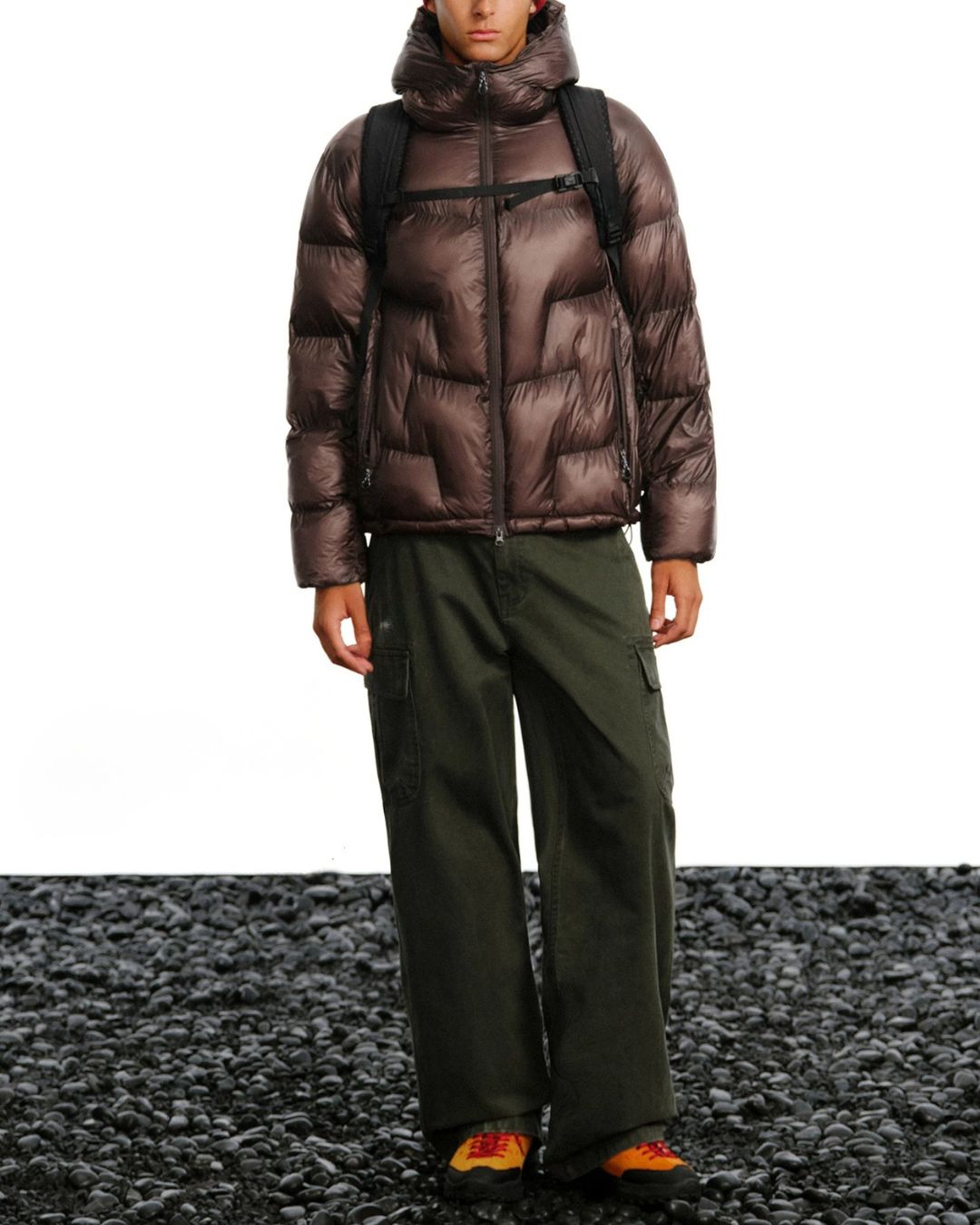 Washed Cargo Wide Pants　CP063