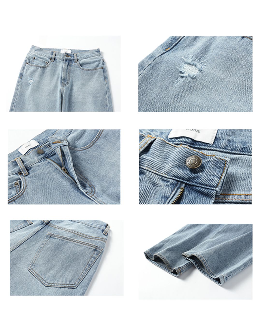 Relaxed Fit Washed Denim　DP039