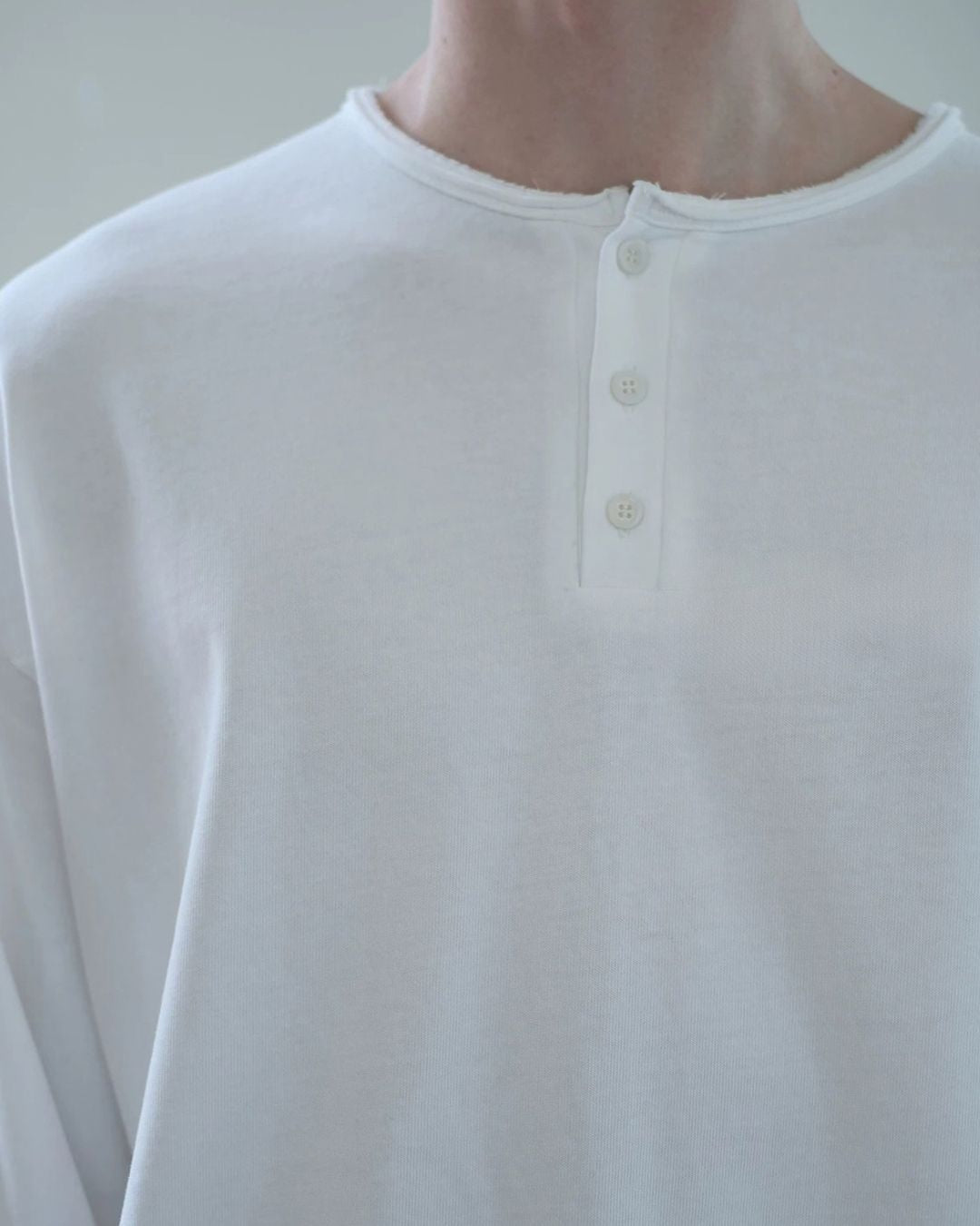 Washed Henley T-Shirt　LT093