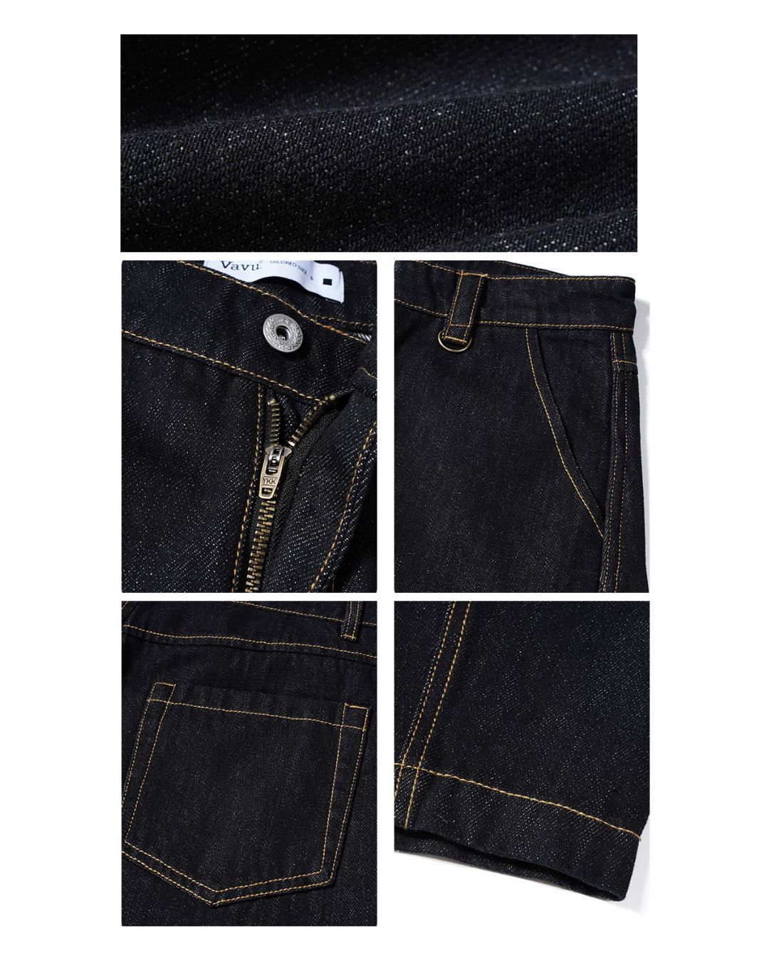 【10日以内お届け】Sleek High-ounce Denim Pants　DP059