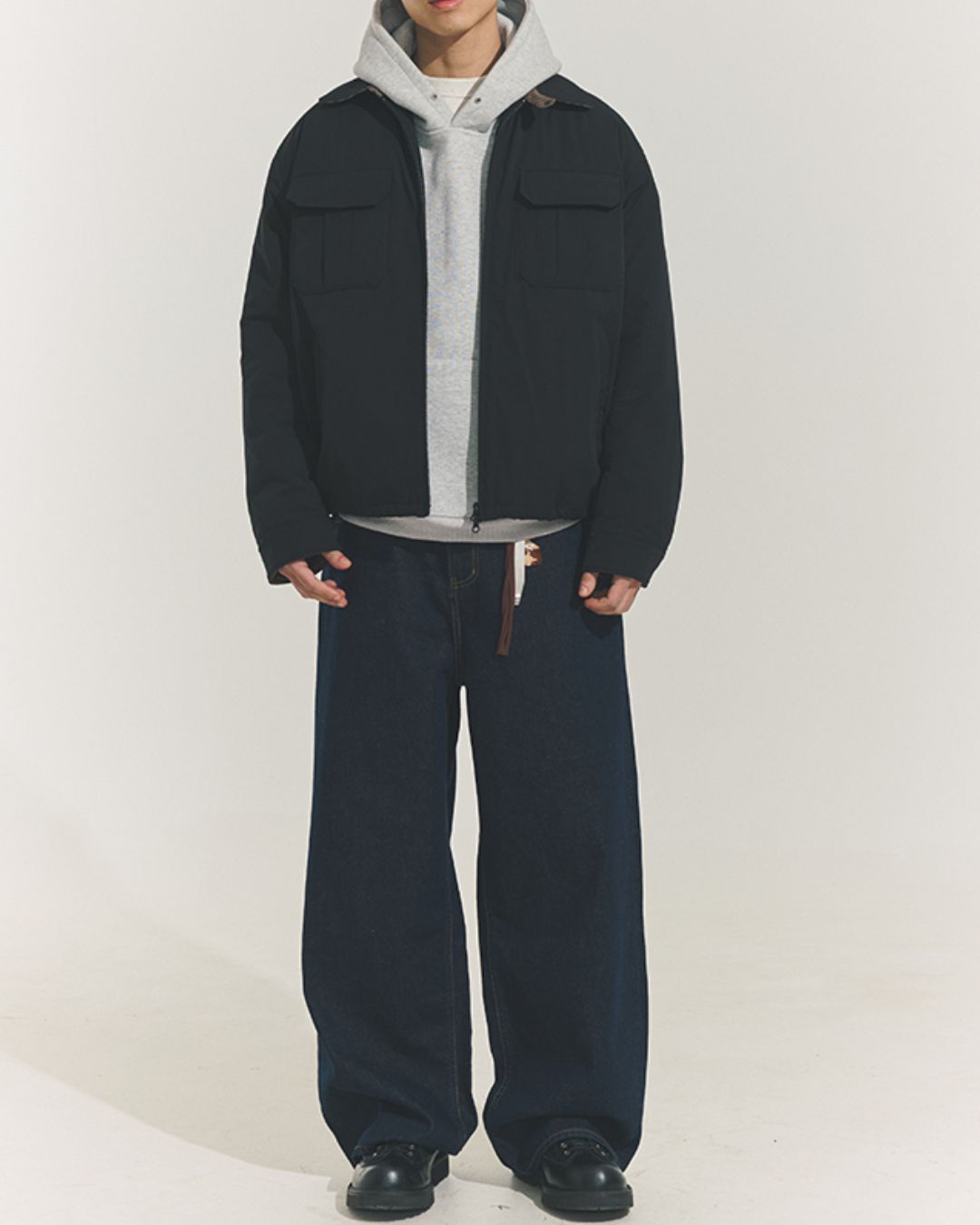 Non-wash Loose Straight Jeans　DP053
