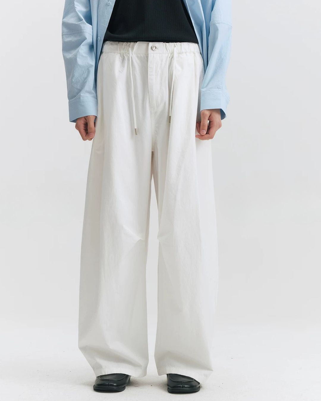 Cotton Gathered Wide Pants　WP106