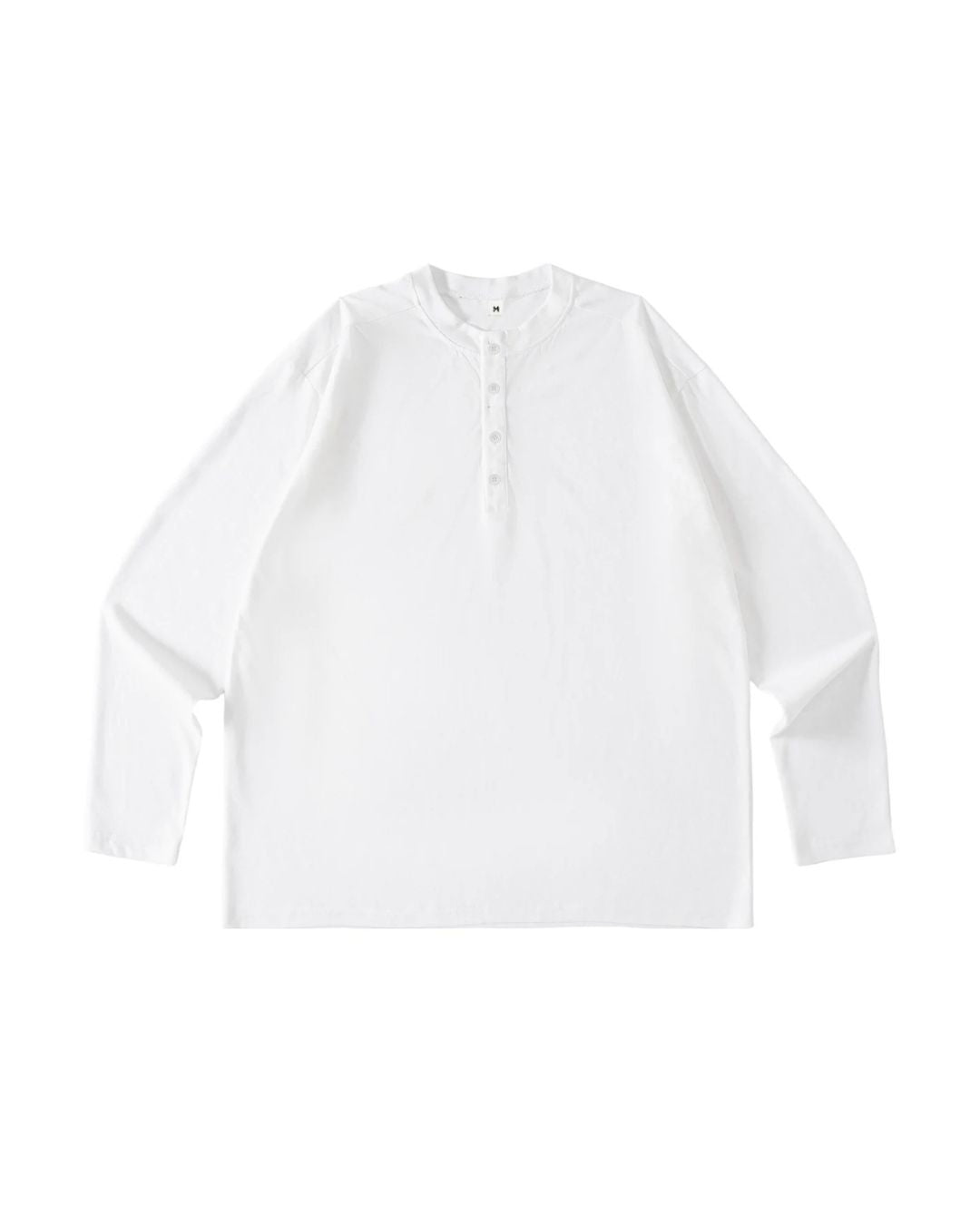 Relaxed Slub Henley T-Shirt　LT089