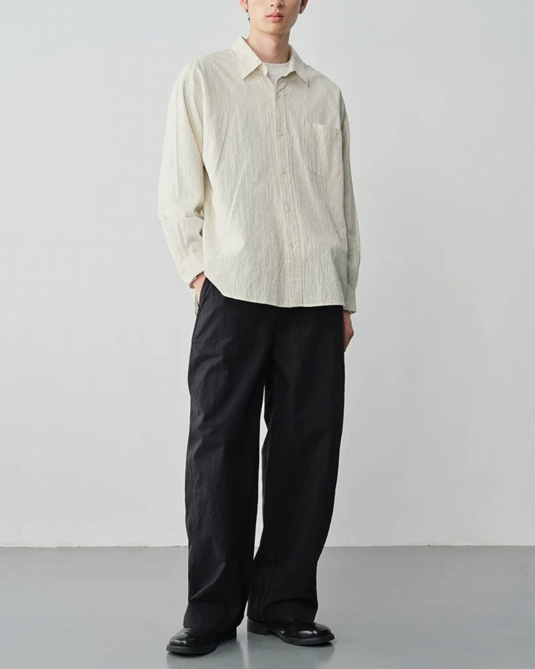 Cotton Blend Wide Pants　WP123