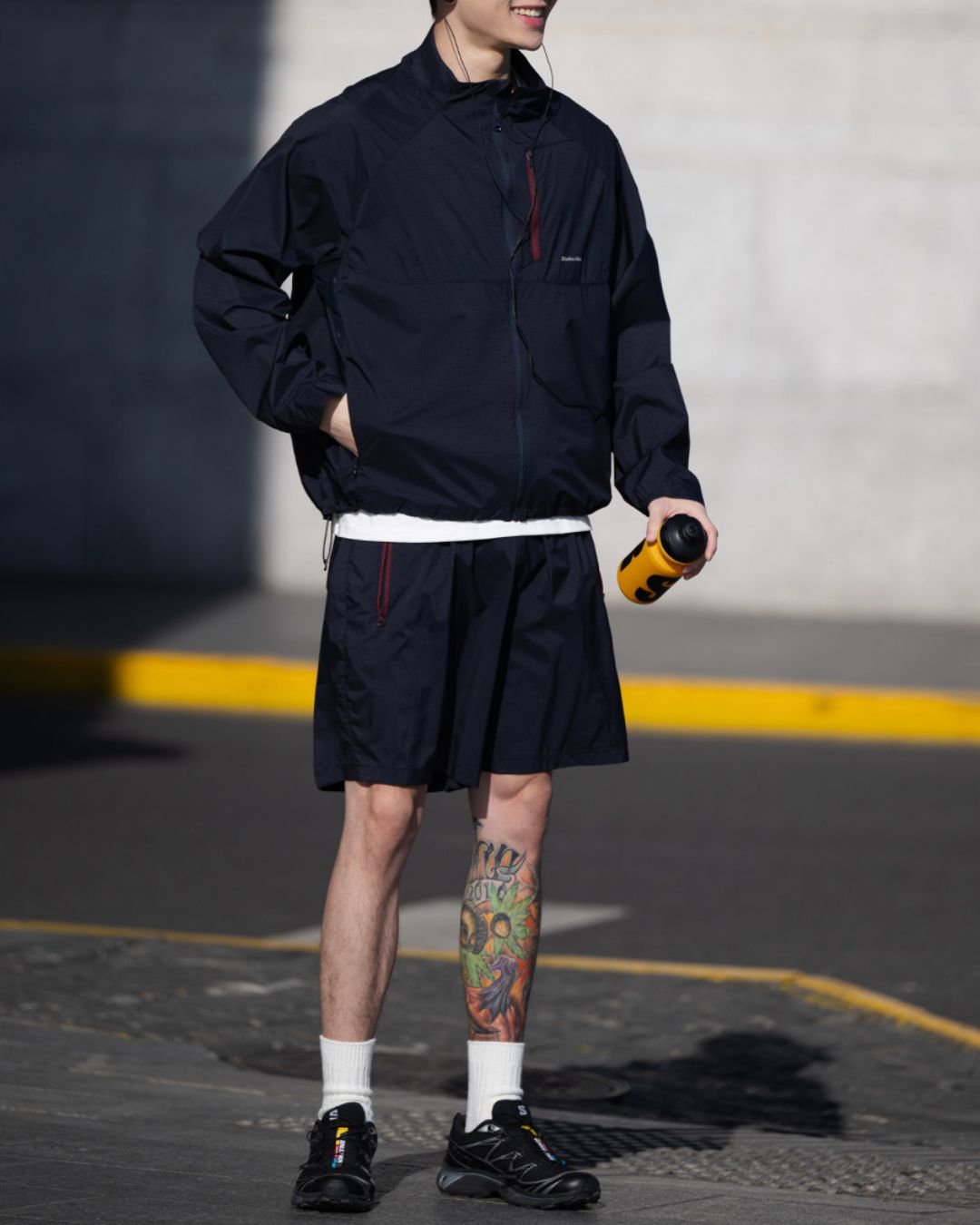【予約販売】Nylon Zip Pocket Shorts　SP069