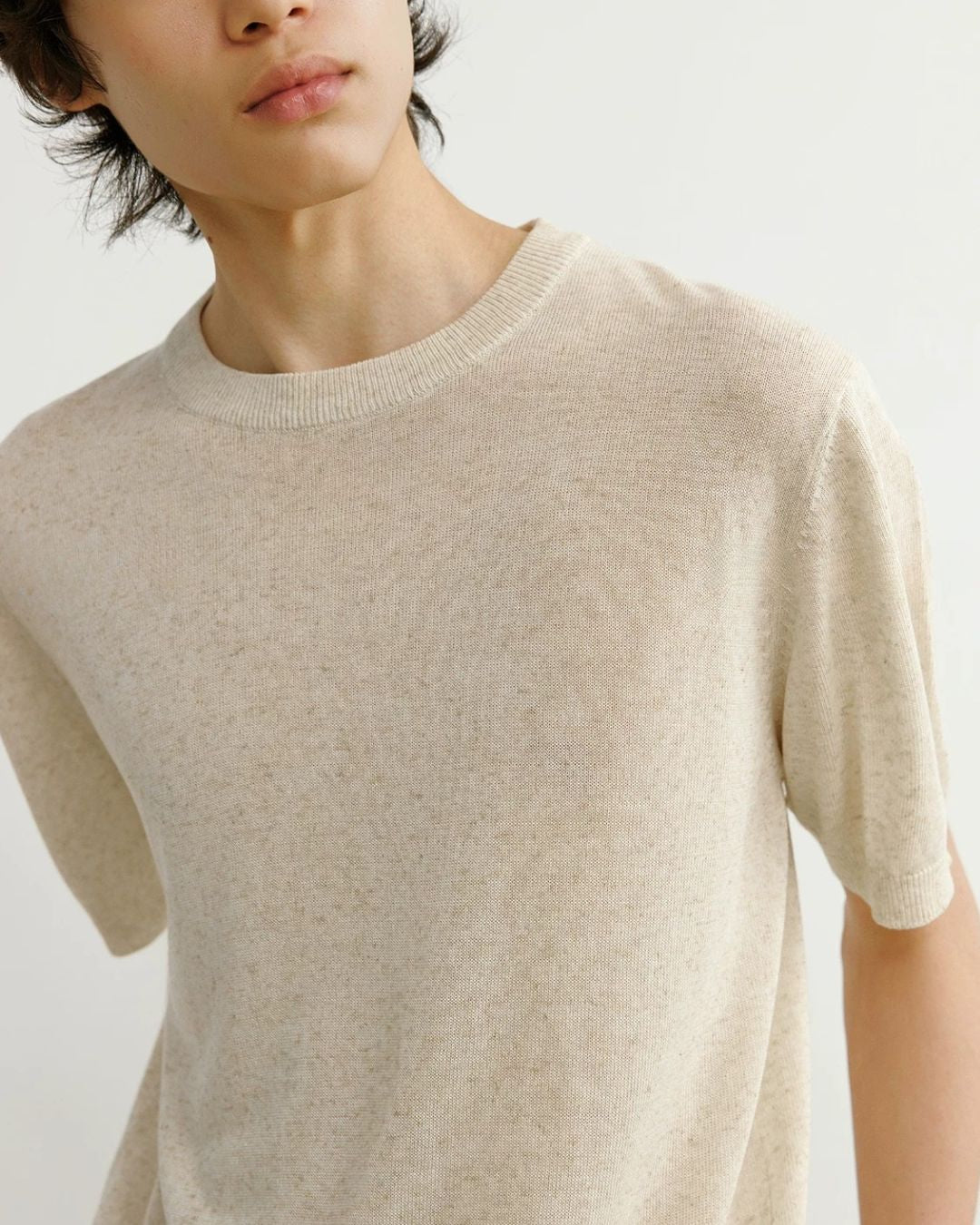 Relaxed Summer Knit T-Shirt　ST204