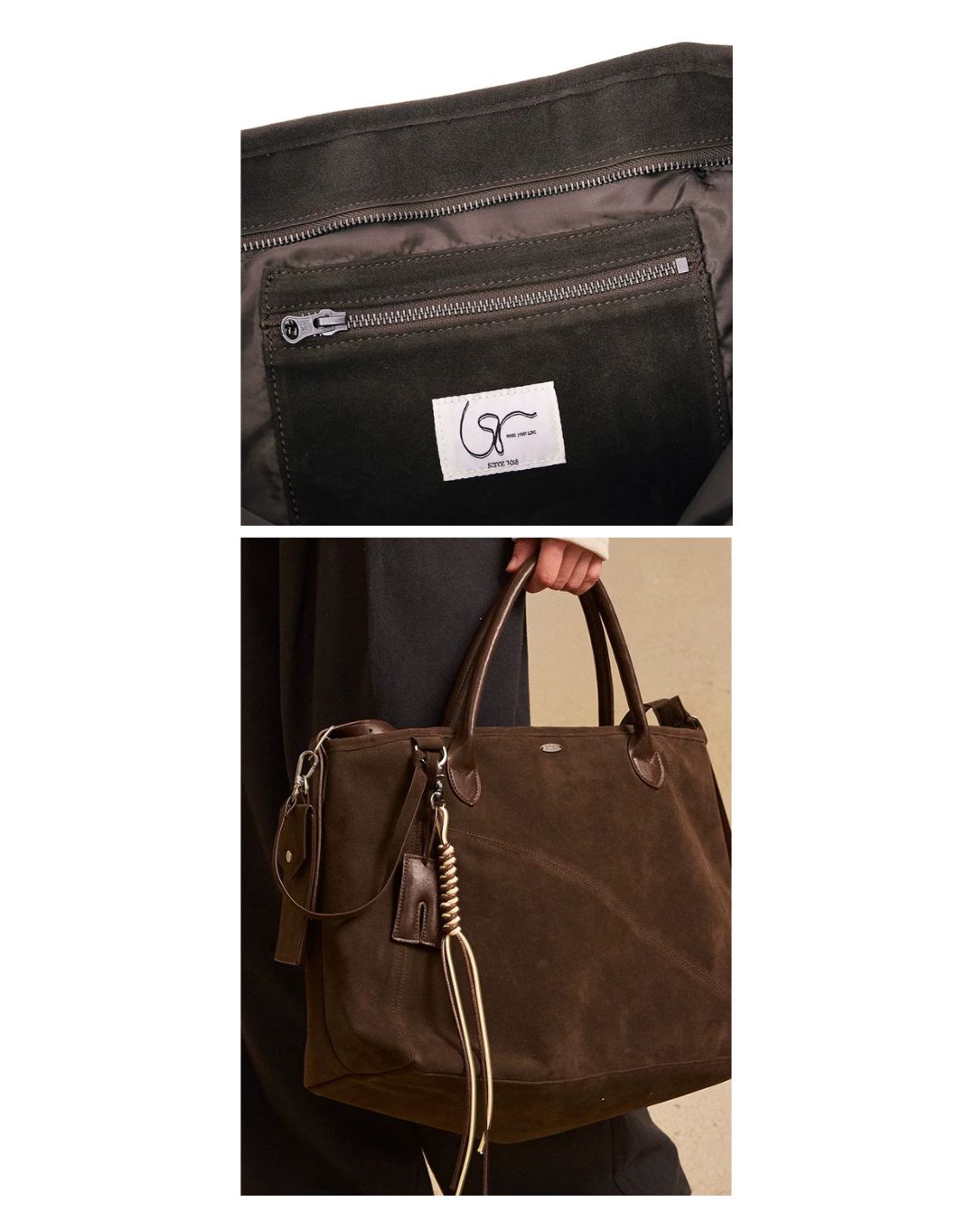 Multi-way Suede Tote Bag　BG017