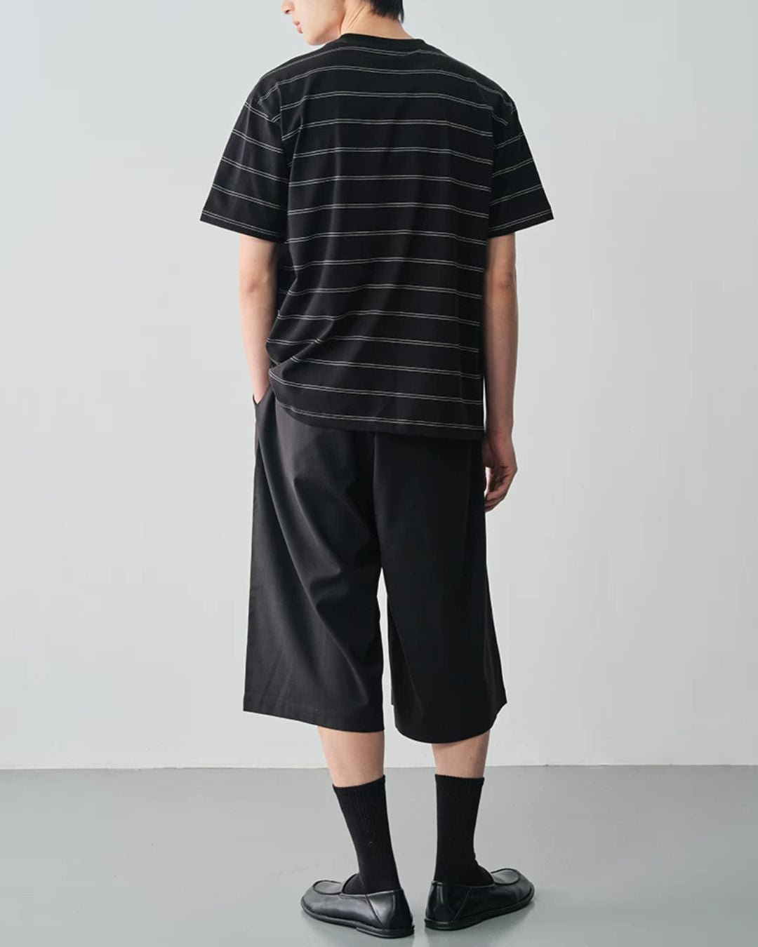 Double-border Crew Neck T-shirt　ST194