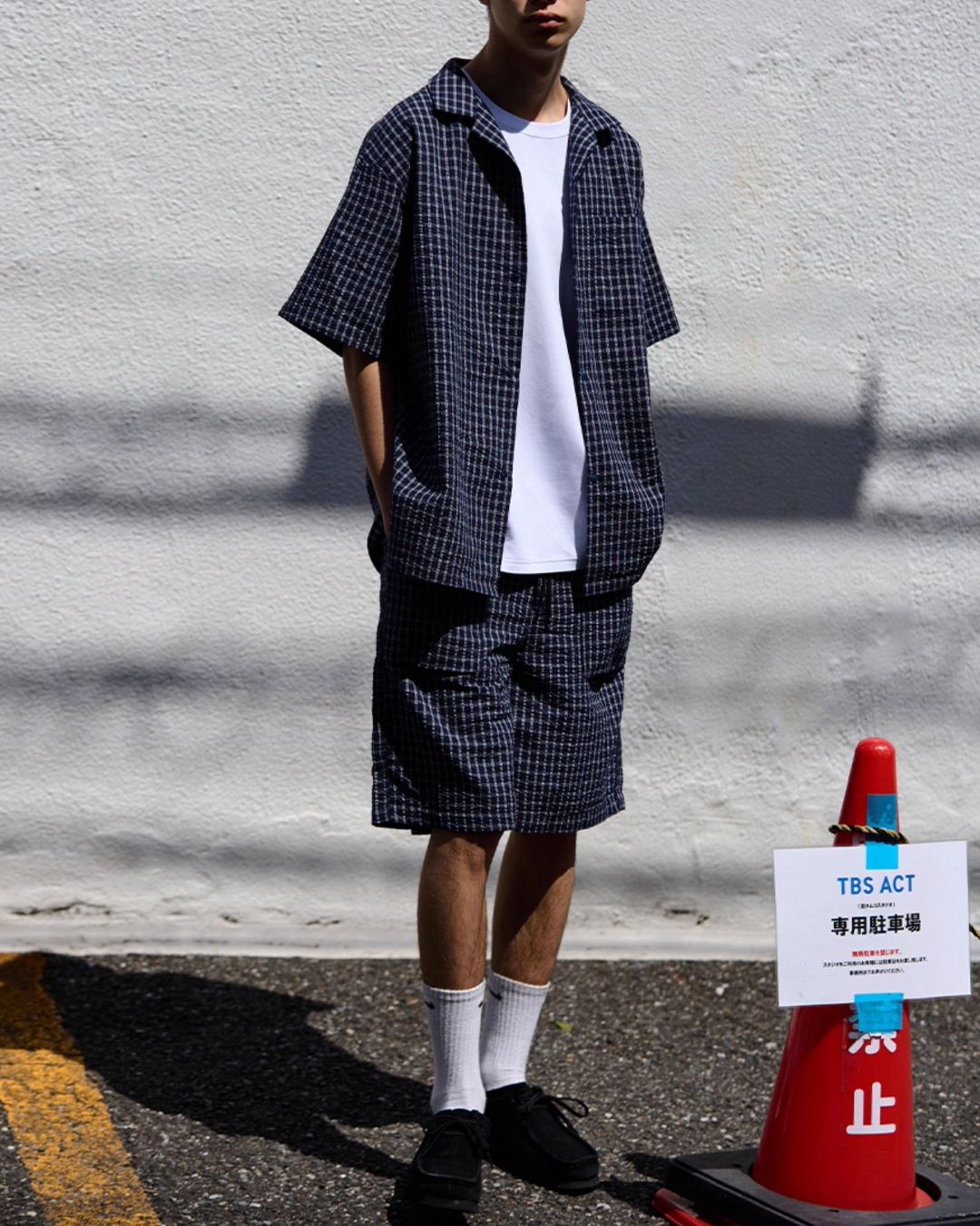 Seersucker Check Short Pants　SP068