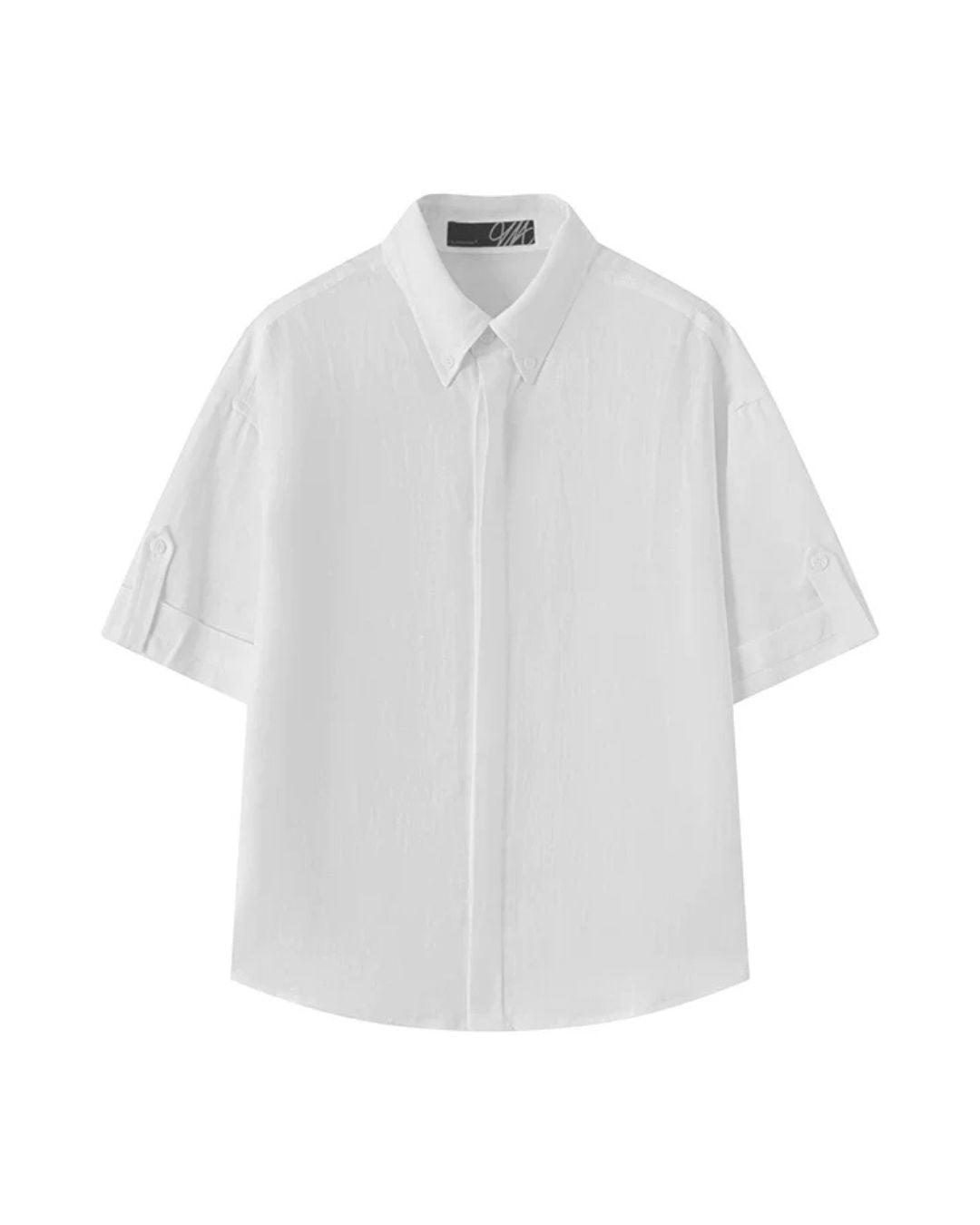 Roll-Tab Linen Shirt 　SS093