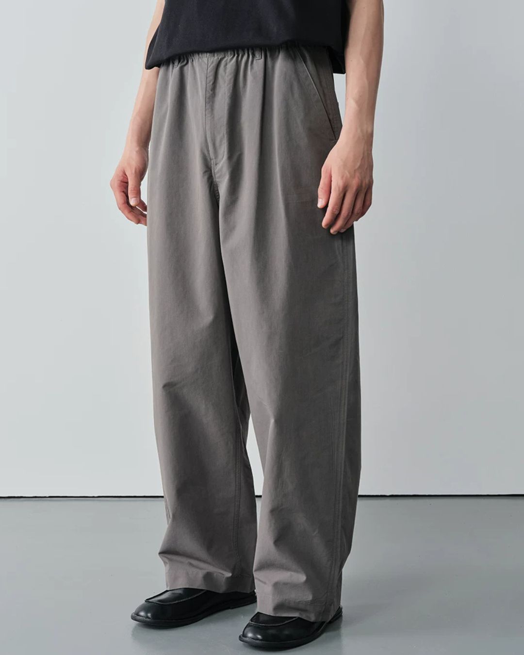 Linen-blend Curved Pants　WP107
