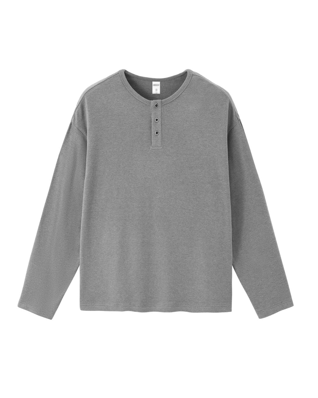 Basic Henley Neck T-Shirt　LT084