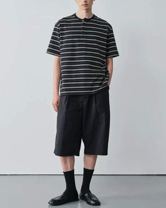 Border Henley T-Shirt　ST208