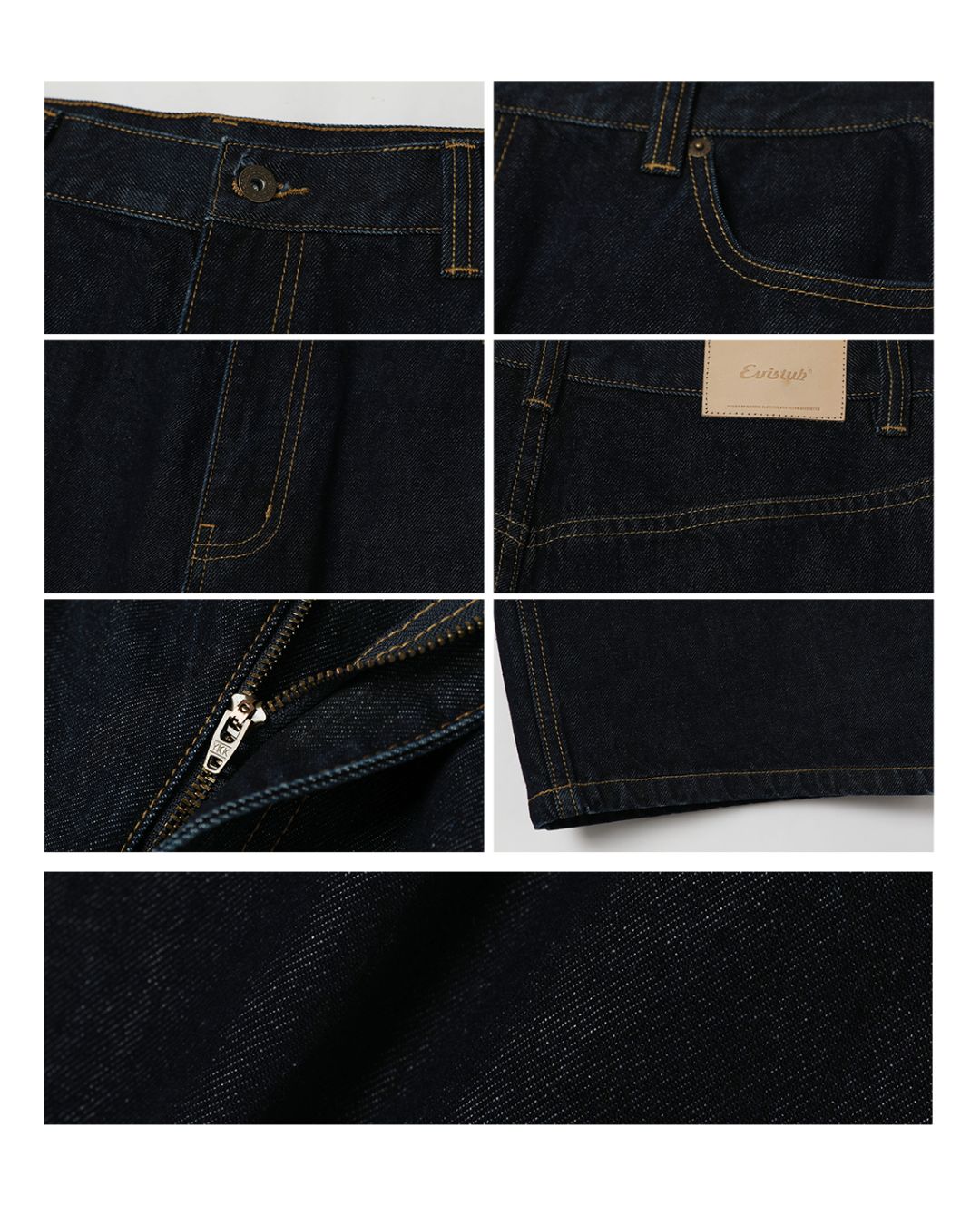 Non-wash Wide Denim Pants　DP045