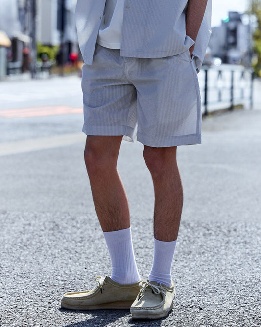 Stripe Seersucker Shorts　SP064