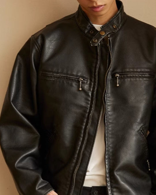 Single Rider Leather Jacket　JK234