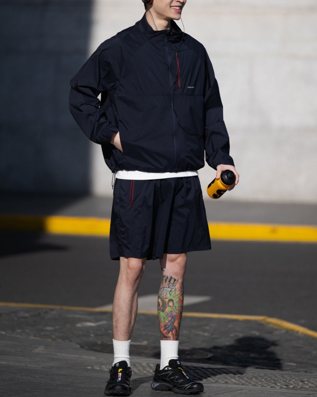 【10日以内お届け】Nylon Zip Pocket Jacket　JK250