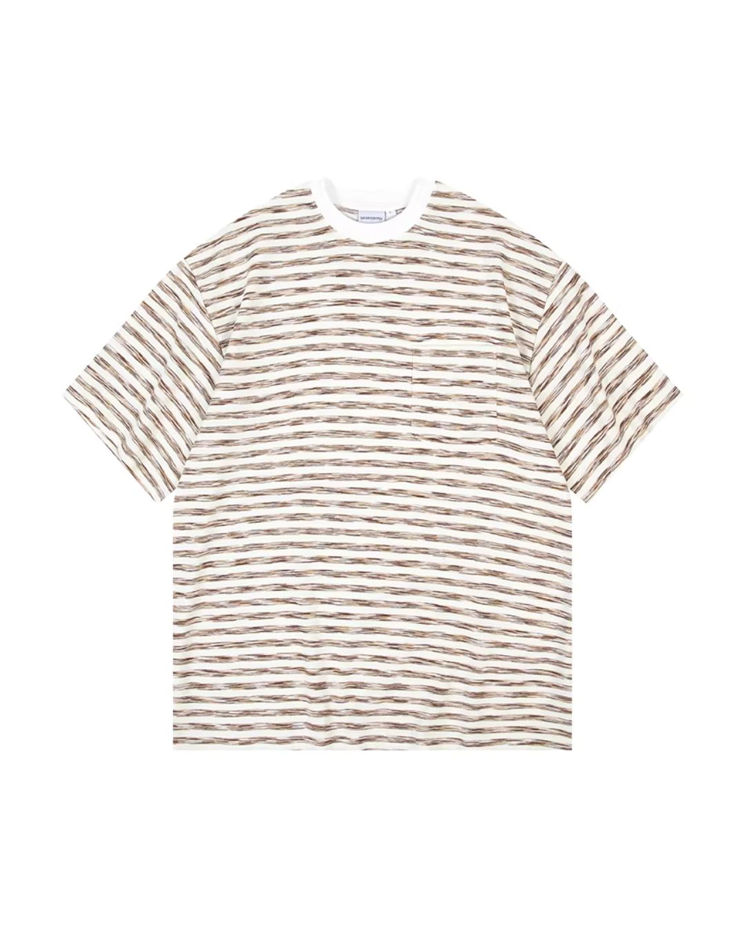 Faded Border Print T-shirt　ST186