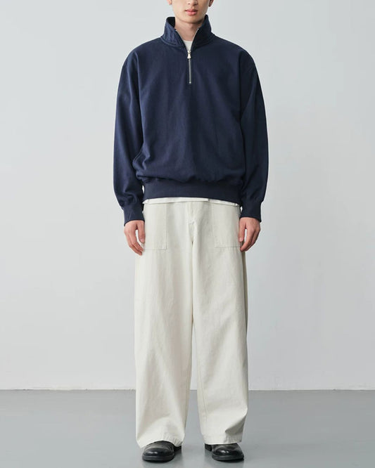 Relaxed Half Zip Sweat　SW098