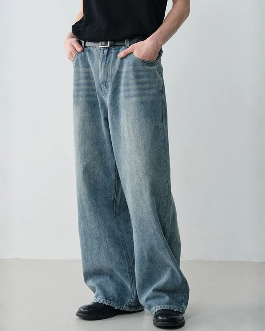 Vintage Washed Wide Jeans　DP061
