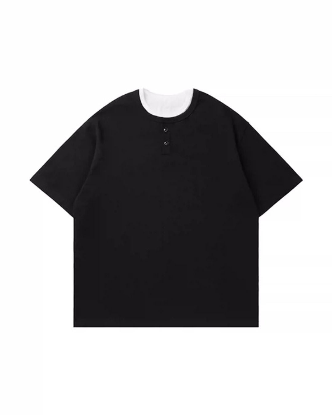 Relaxed Dry Henley Neck T-Shirt　ST222