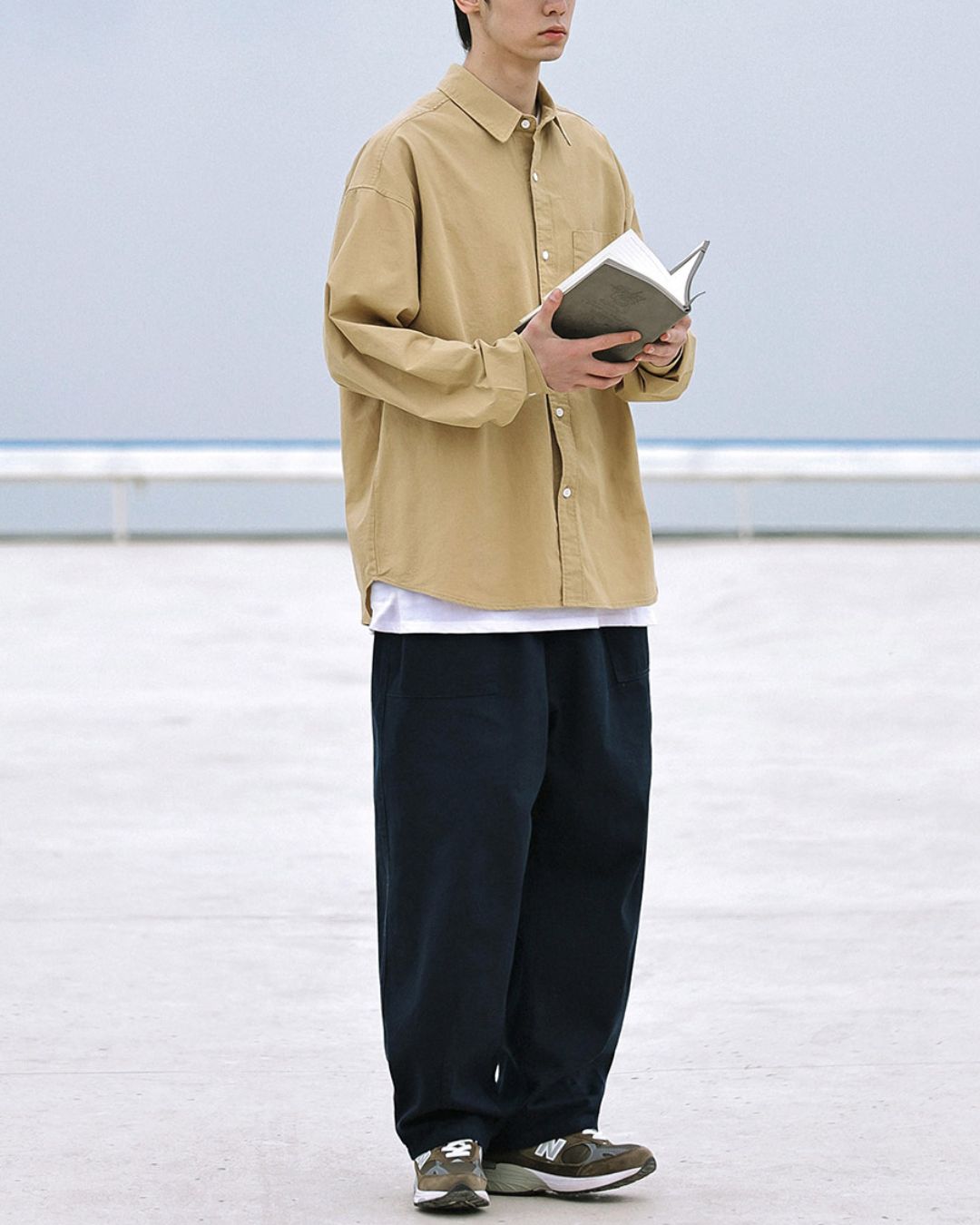 【10日以内お届け】Cotton Simple Shirt　LS070