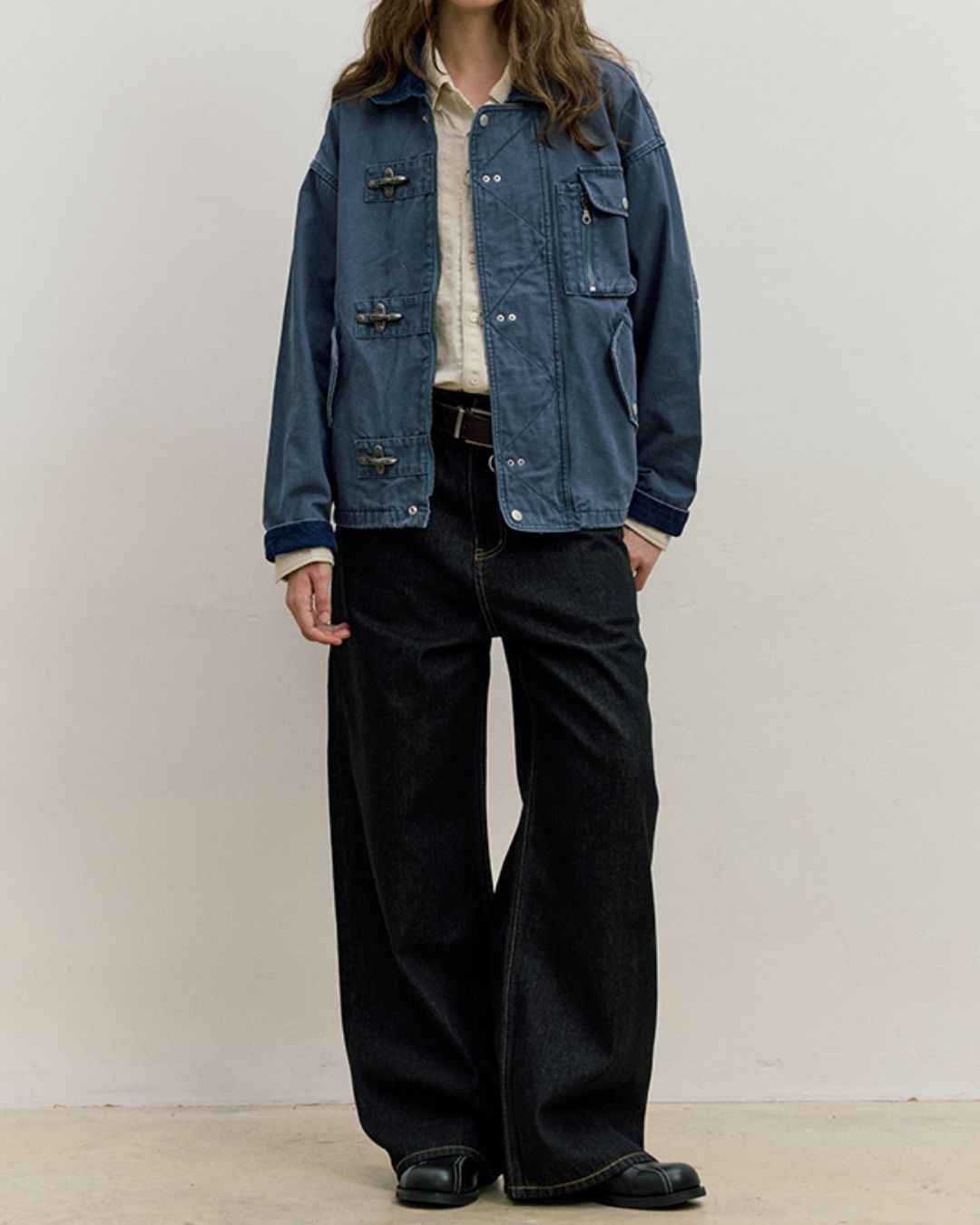 Casual Wide Straight Jeans　DP054