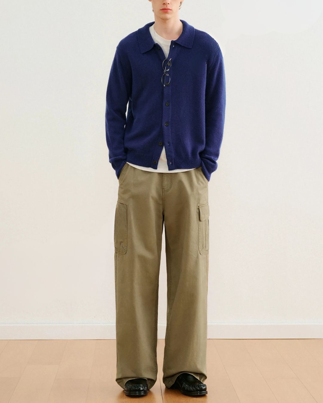 Washed Cargo Wide Pants　CP063