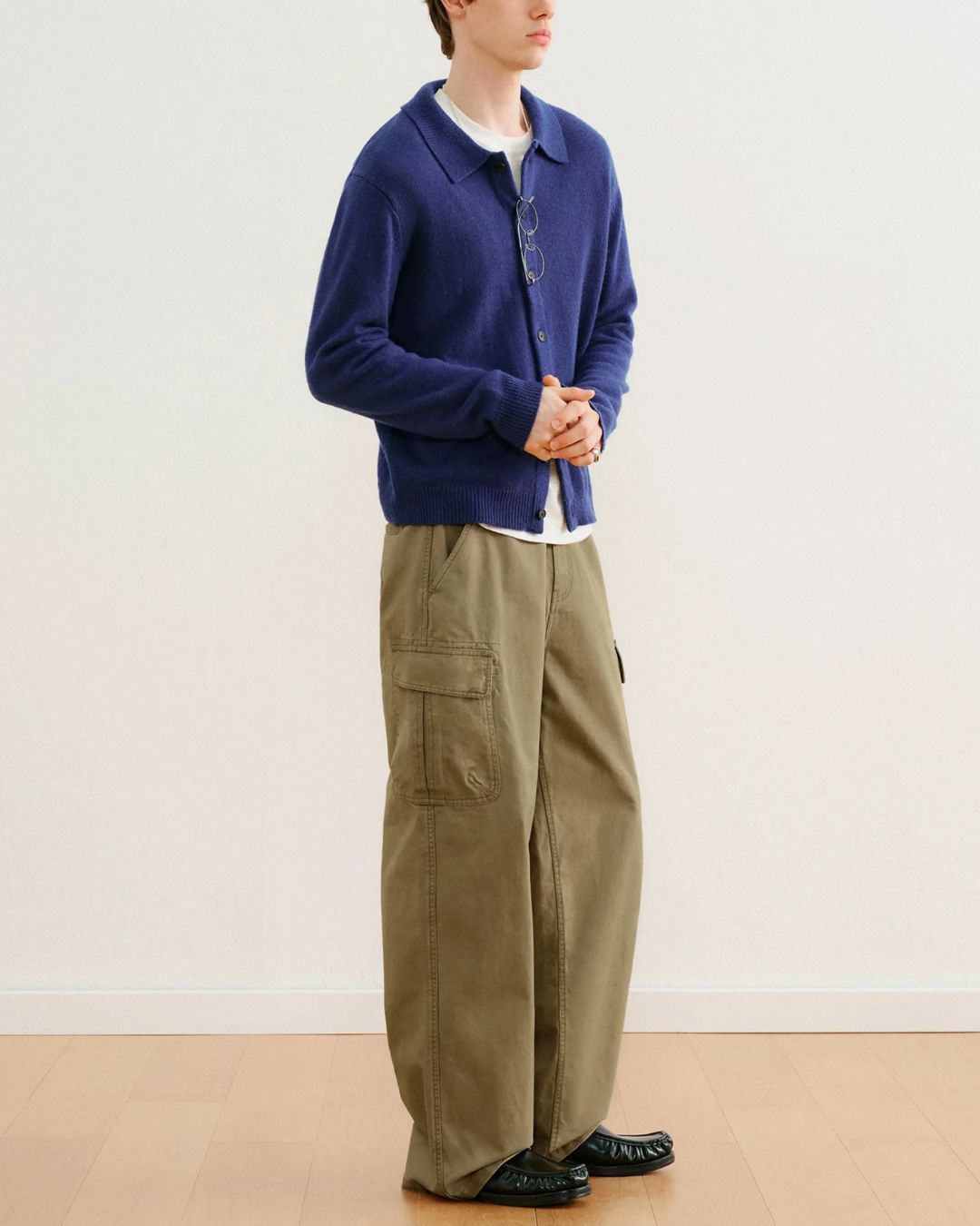 Washed Cargo Wide Pants　CP063