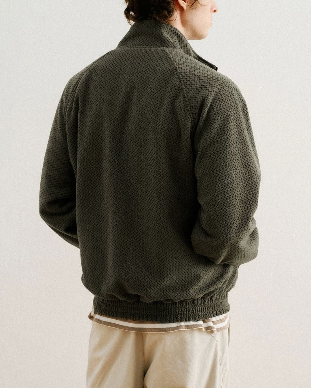Reversible Stand Collar Jacket　JK257