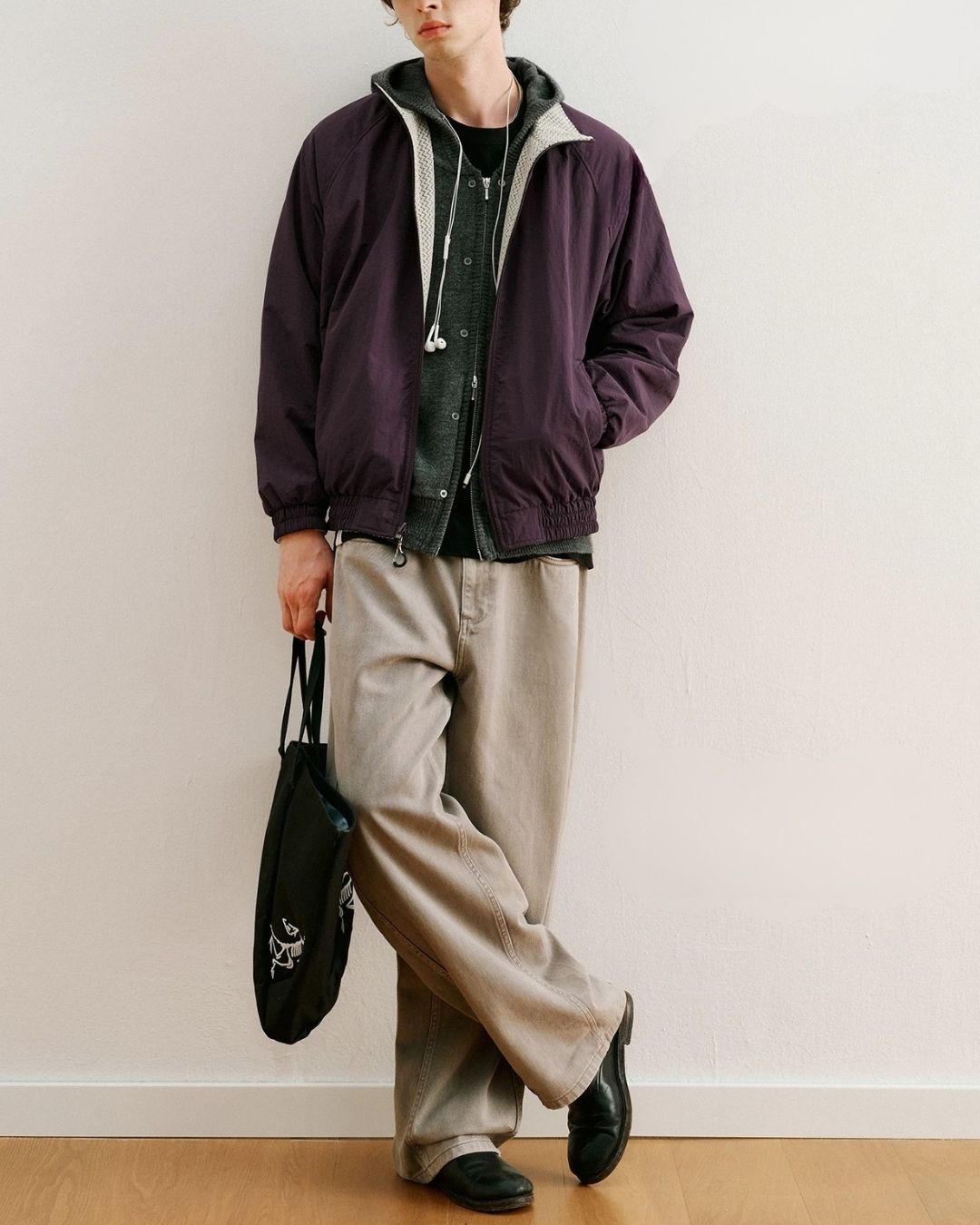 Reversible Stand Collar Jacket　JK257