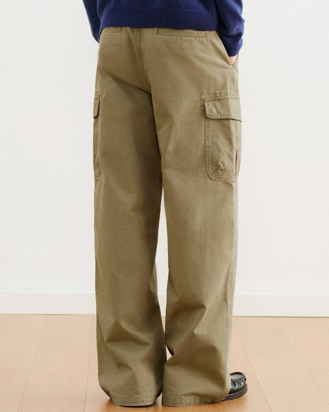 Washed Cargo Wide Pants　CP063